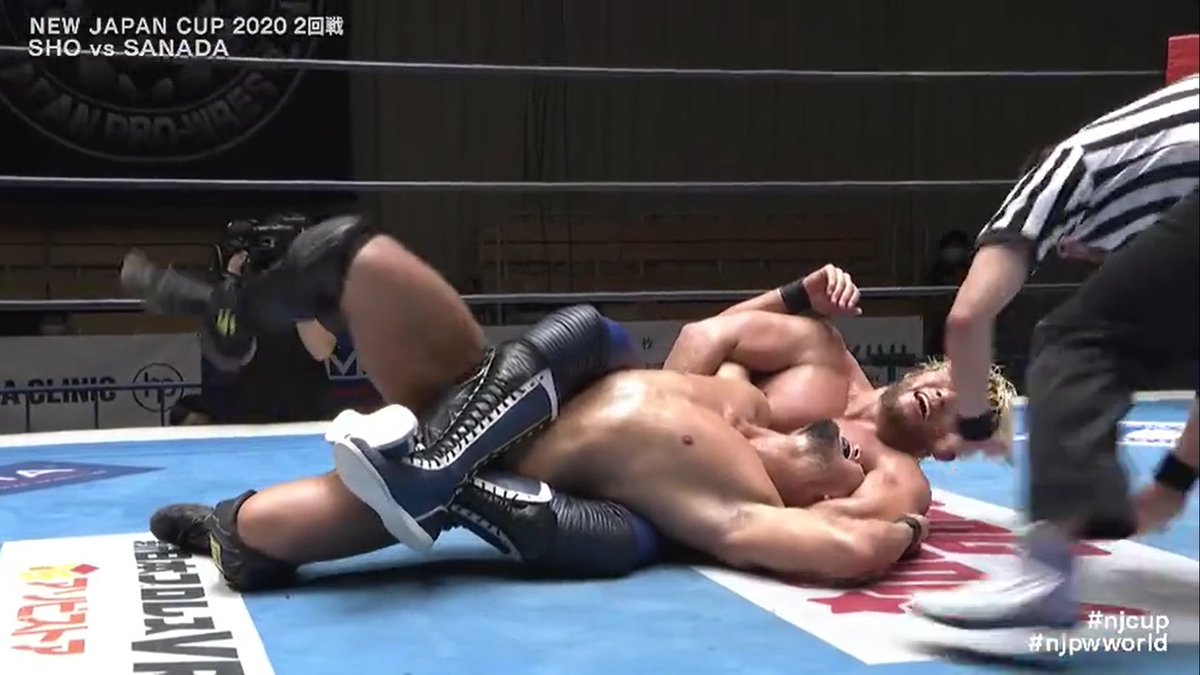 - The wrestling world is brought back to some normalcy when SANADA competes in the New Japan Cup tournament with a Skull End so loose you could park a fucking jumbo jet in it.