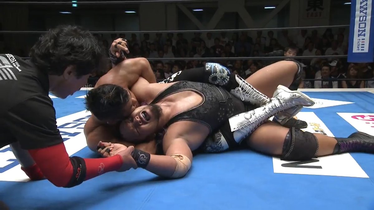 - The wrestling world is brought back to some normalcy when SANADA competes in the New Japan Cup tournament with a Skull End so loose you could park a fucking jumbo jet in it.