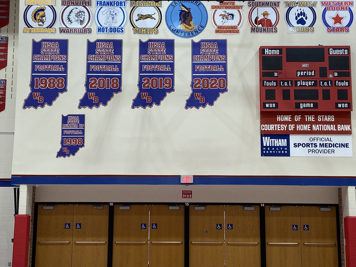 WeBoAthletics's tweet photo. New @IHSAA1 Football State Championship sign is up. @WeBoFootball https://t.co/fsorEIJkPN