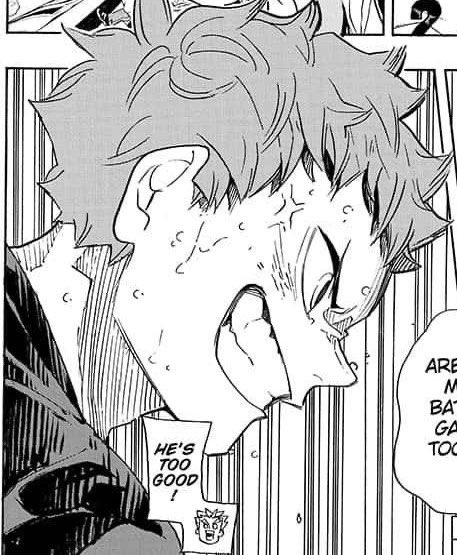 these panels side by side evoke something so glorious. kagehina sexy and furudate said don't y'all forget it ? 
