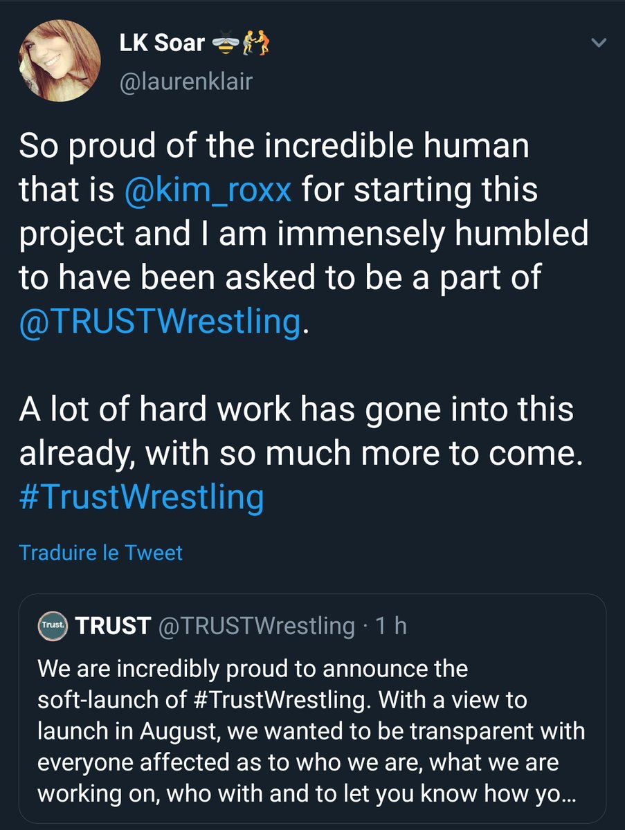 - Remember TRUST Wrestling? Well it turned out to be a co-opted vanity project by people in wrestling who wanted to control the narrative, including one person who defended Bubblegum for entering into a relationship with a 17 year old trainee. It all pipes down within a week.