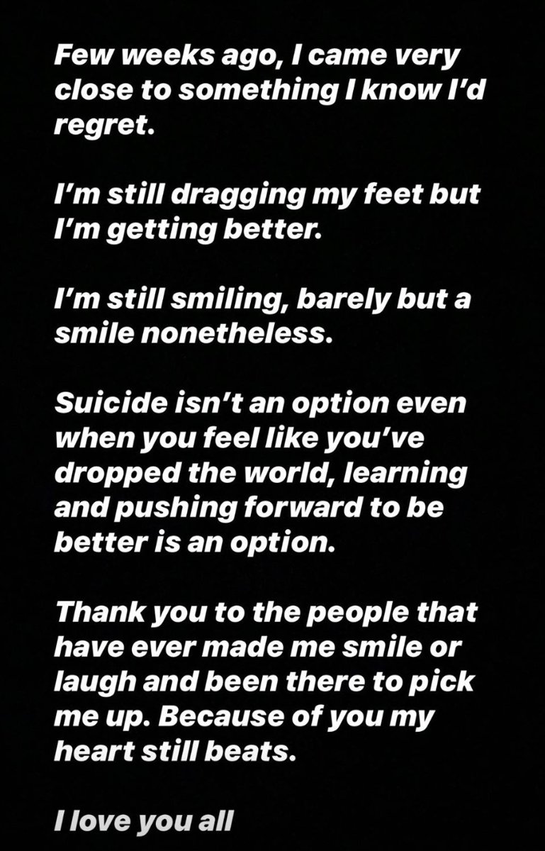 - Will Ospreay, who became a big focus for Speaking Out frustrations, reveals on Instangram that he came close to suicide. The outcry against Will is very understandable & demanding answers is good, but hoping he paralyses himself in the ring or kills himself is vile behaviour.