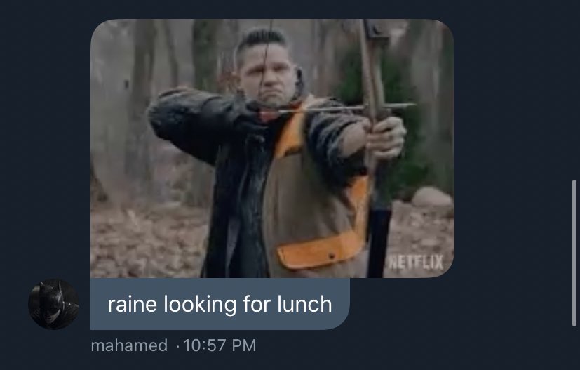 the way he never got his sword