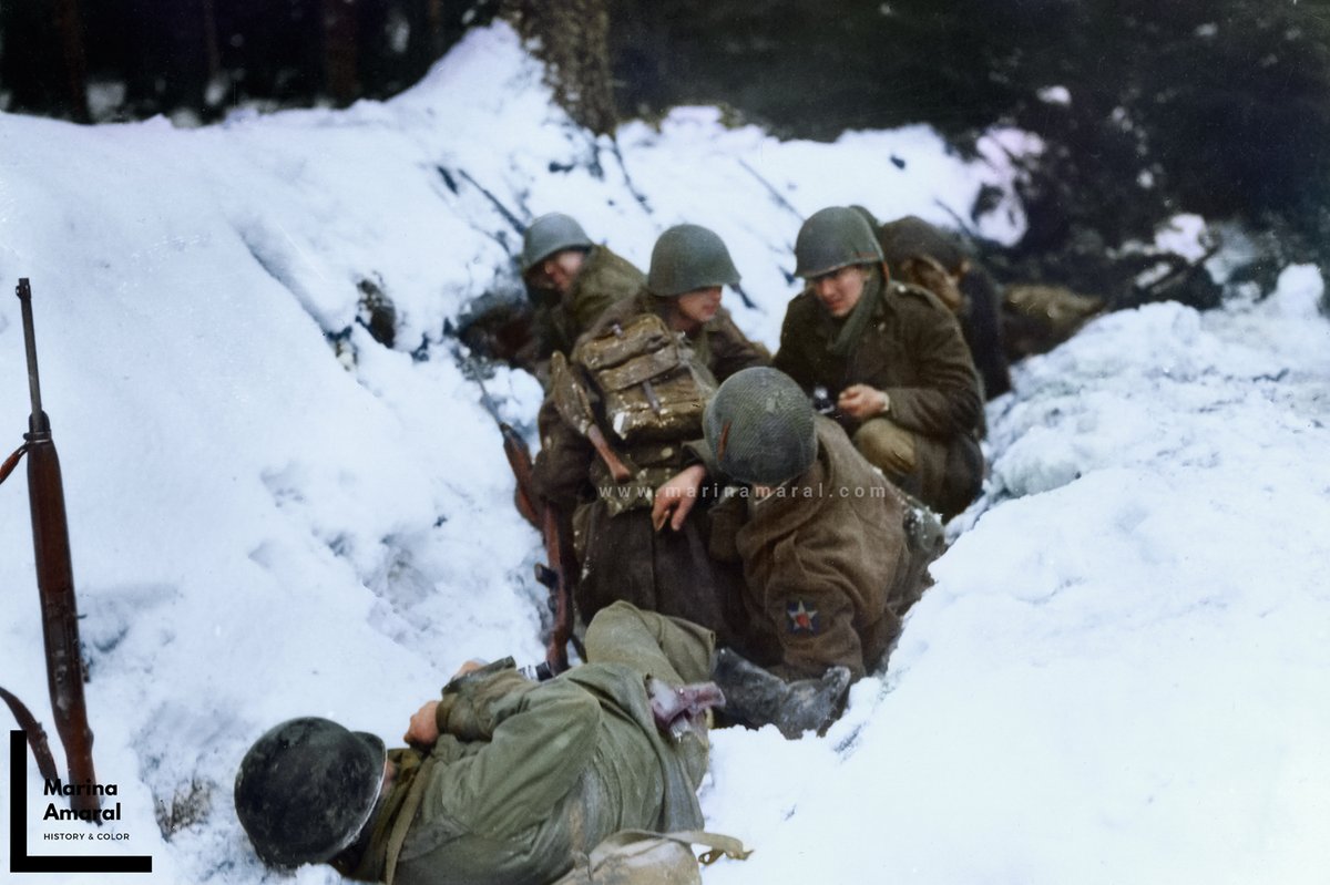 Colorized by me: United States Army soldiers from the 2nd ...