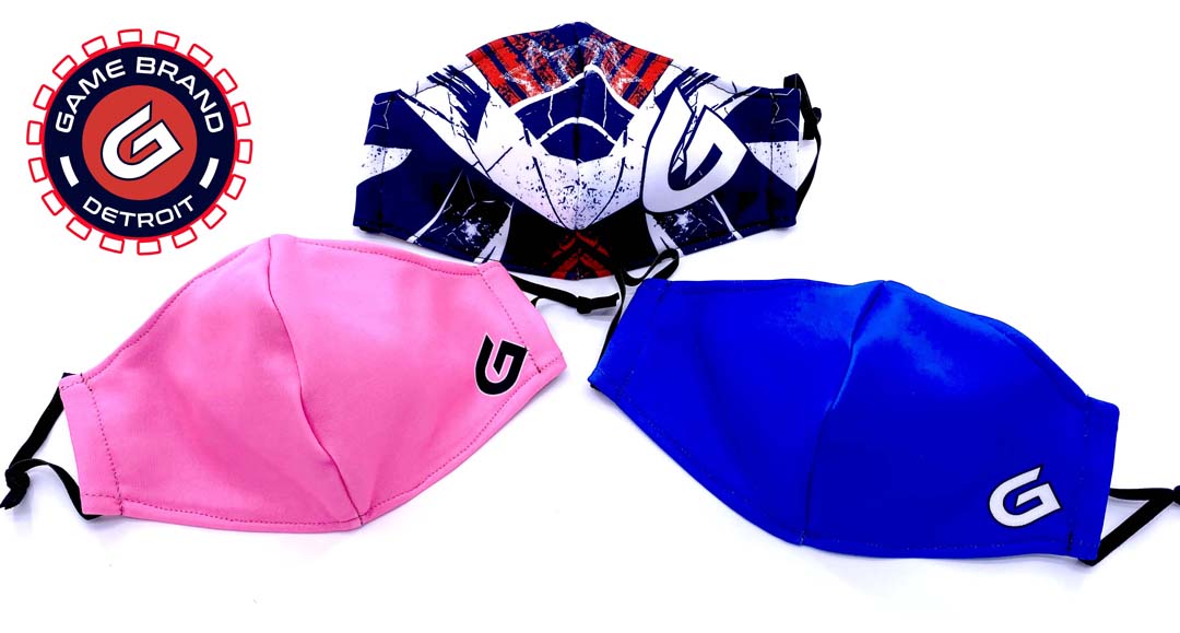 GameApparelUsa's tweet image. Mask Up with the G!  #Traditional #2Layers these fresh masks are perfect to rock out on the town when your out and about!  Are you looking for custom masks?  If so hit us up today 248.677.4117 or DM us.  We can make the best custom masks around for your team, or company!  #Gmasks