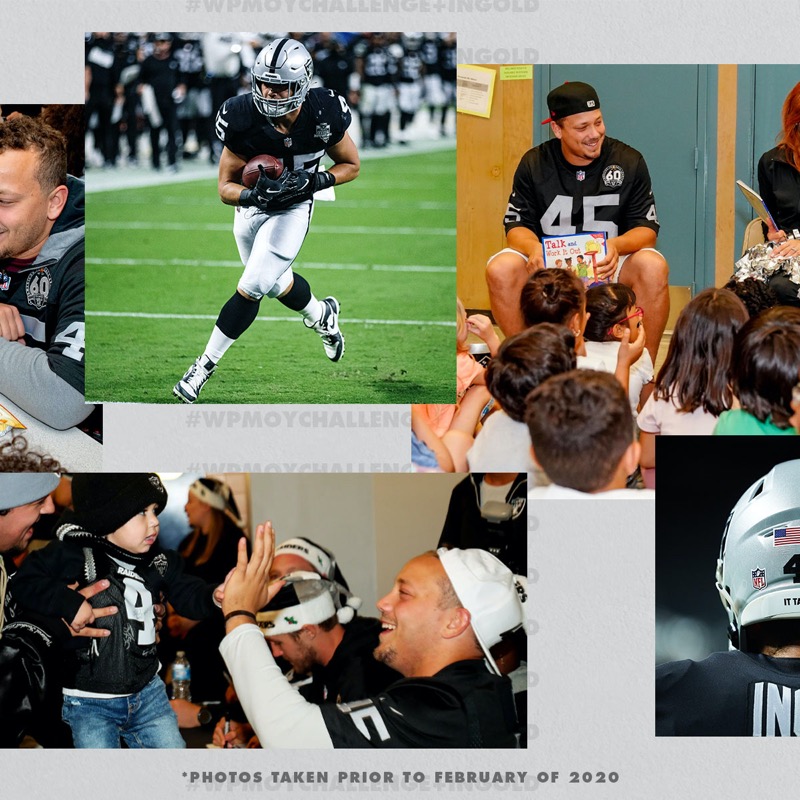 Raiders's tweet photo. Voting is still open for 10 more days! RT and use the hashtag for yours to count.  

Help our Walter Payton Man Of The Year nominee win $25k to the charity of his choice.

#WPMOYChallenge x Alec Ingold
#WPMOYChallenge x Alec Ingold
#WPMOYChallenge x Alec Ingold