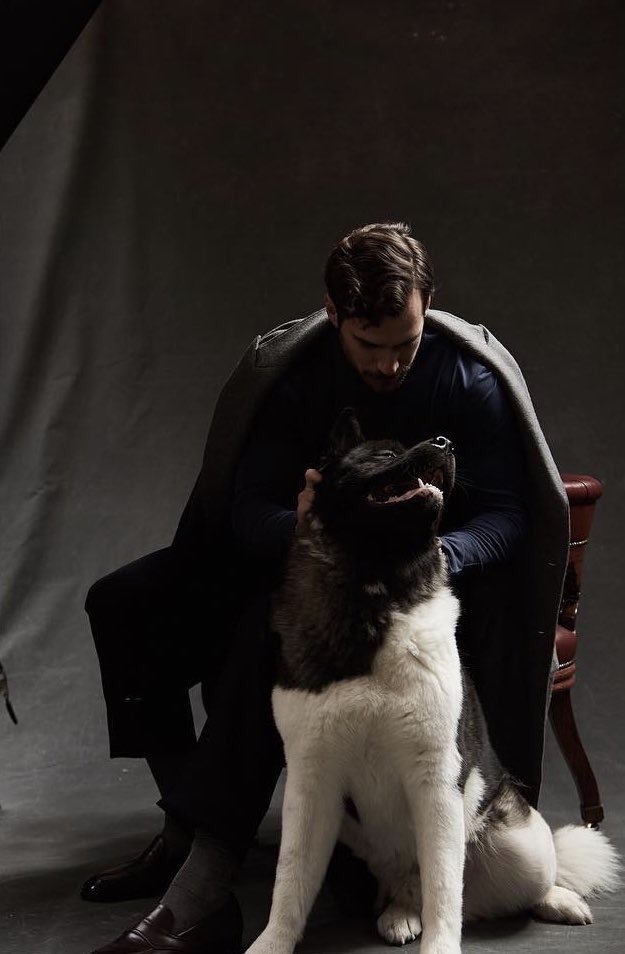  #HenryCavillSuperman Reason 9:Superman changed his life, to the point that he named his dog after it.