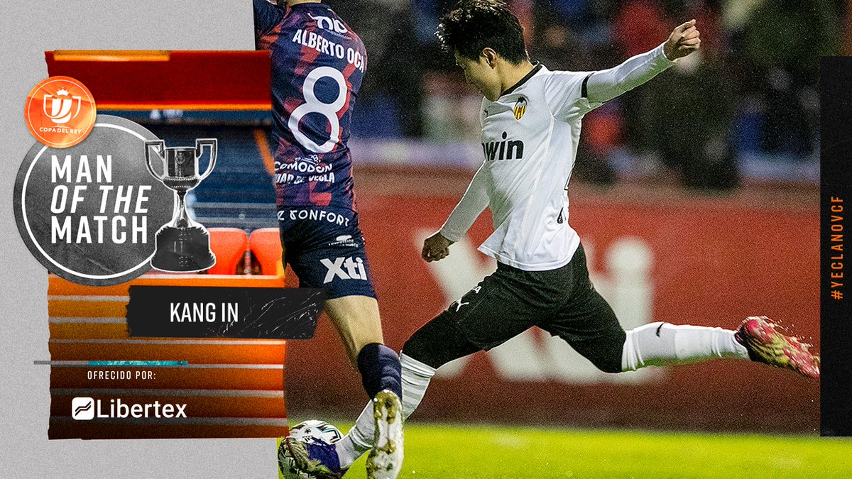 valenciacf_en's tweet photo. 🔥 Today's @libertex_europe 🦇 MAN OF THE MATCH 👉🏽 KANG IN 🇰🇷
#YeclanoVCF ⚽️ #MOTM https://t.co/7MYR7kARFA