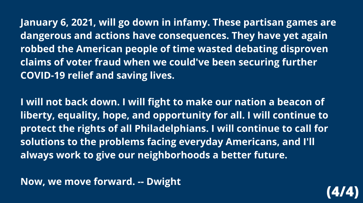 I support the Cabinet invoking the 25th Amendment. And I will vote to impeach Trump again. Full statement. #RemoveTrumpNow