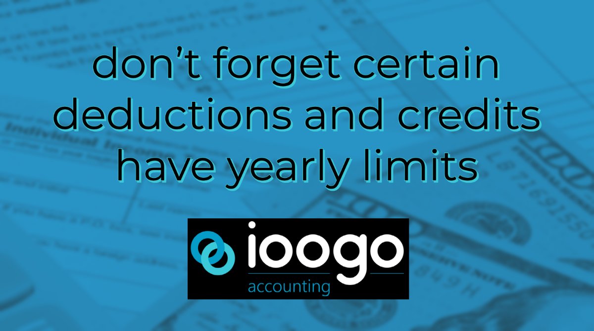IOOGOinc's tweet photo. Much like with #personaltaxes, certain #deductions and #credits do have yearly #limits, but many can be #carriedover to the next year. ๐ฐ
For #businesses, this includes #capital #losses, #charitable #contributions, home #officedeductions and more. ๐ผ https://t.co/nQeBenKz0T