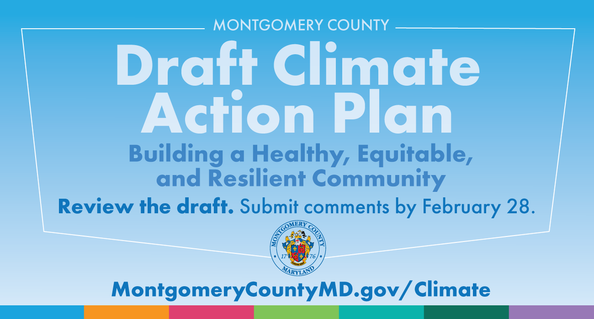 @MontgomeryCoMD is striving to build a #healthy, #equitable, and #resilient community. Here’s their Draft #ClimateAction Plan. Let them know your thoughts https://t.co/8nVpCOwjGH
#MCClimateAction #GettingToZero https://t.co/MObkn1XhJd