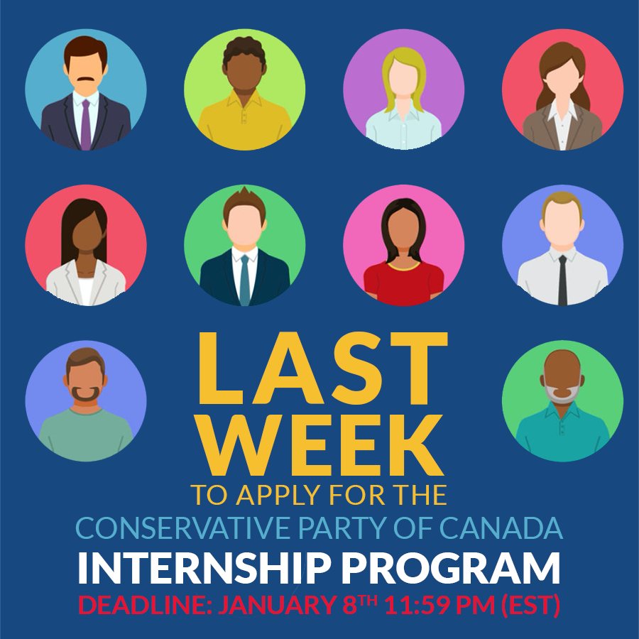 UCalgaryTories's tweet photo. The Conservative Party of Canada’s Summer Internship Program is a unique opportunity to learn about politics and develop your skills as a leader and conservative activist. Apply today: https://t.co/zqinBirc7E https://t.co/Z1xUmjjFEJ