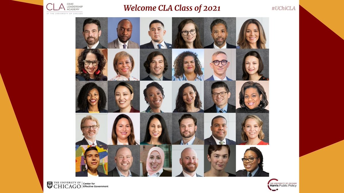 UChicagoCLA's tweet photo. CLA is proud to announce its 7th cohort of fellows–rising leaders in nonprofit and government organizations across @Chicago. They will engage in an interdisciplinary leadership development program designed to help Chicago thrive. #UChiCLA https://t.co/mtr4KcSVZo