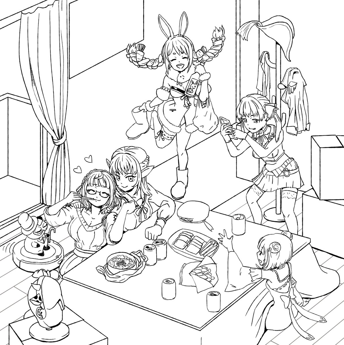 今日の進捗!
明日はやっと色入りにします!
#ノエフレお泊り
#ノエラート  #しらぬえ #絵クロマンサー #マリンのお宝 #ぺこらーと 