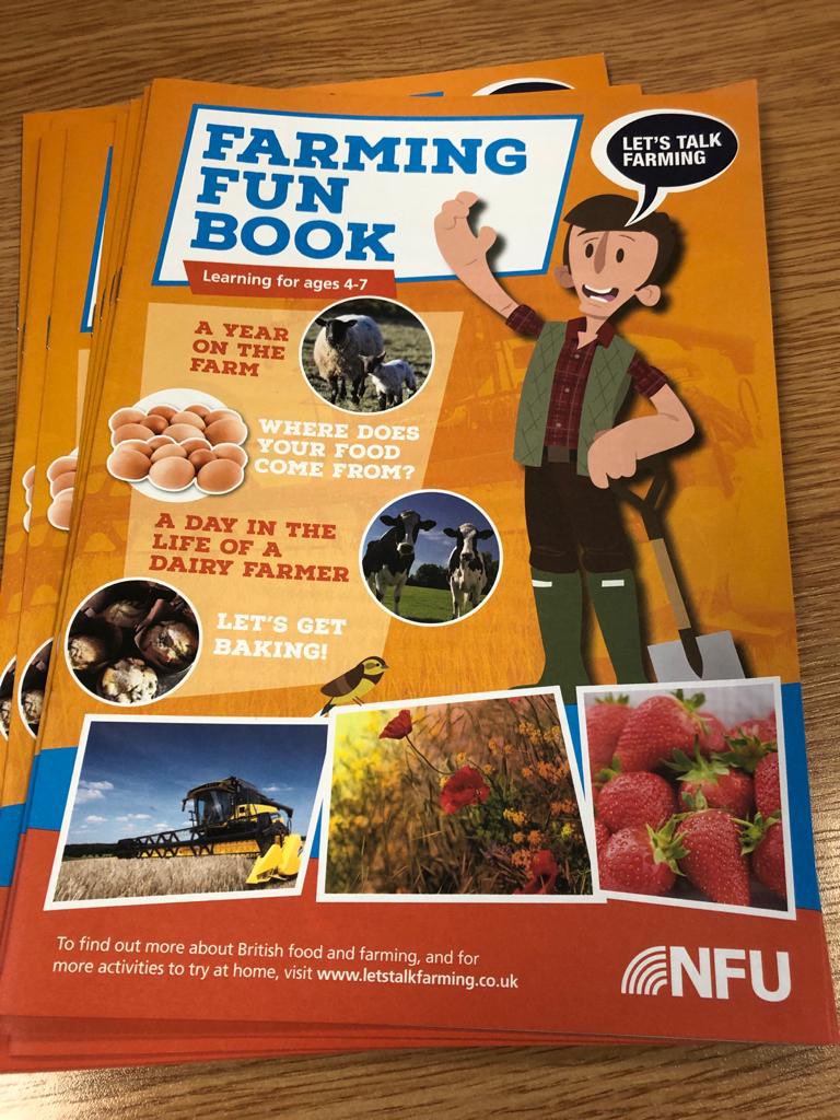 NFUMarketD's tweet photo. Need help with home schooling? How about these Farming Fun activity books! Contact the office if interested. We have a small number available! #letstalkfarming https://t.co/DiylbQXaDV