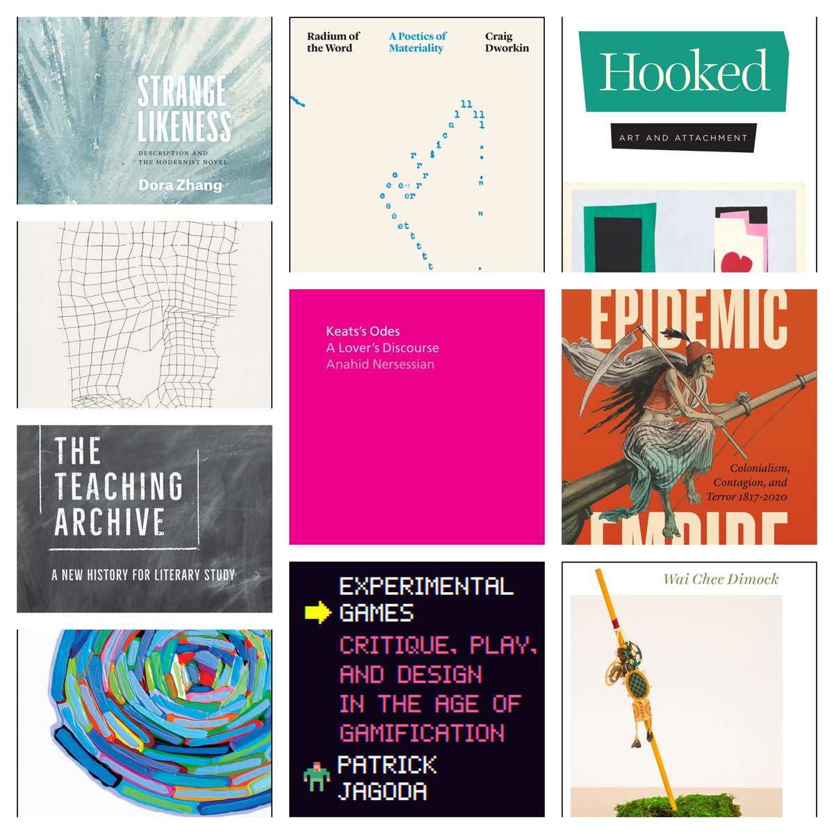 UChicagoPress's tweet image. #MLA21 attendees, we wish we could show you all of these wonderful new lit crit books in person, but our virtual exhibit is almost as good. All the books are available at the meeting discount of 40% off with free shipping! bit.ly/UCPMLA @MLAnews