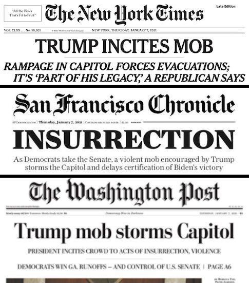 GavinNewsom's tweet photo. Front pages today. https://t.co/Ij0OBLmoWX