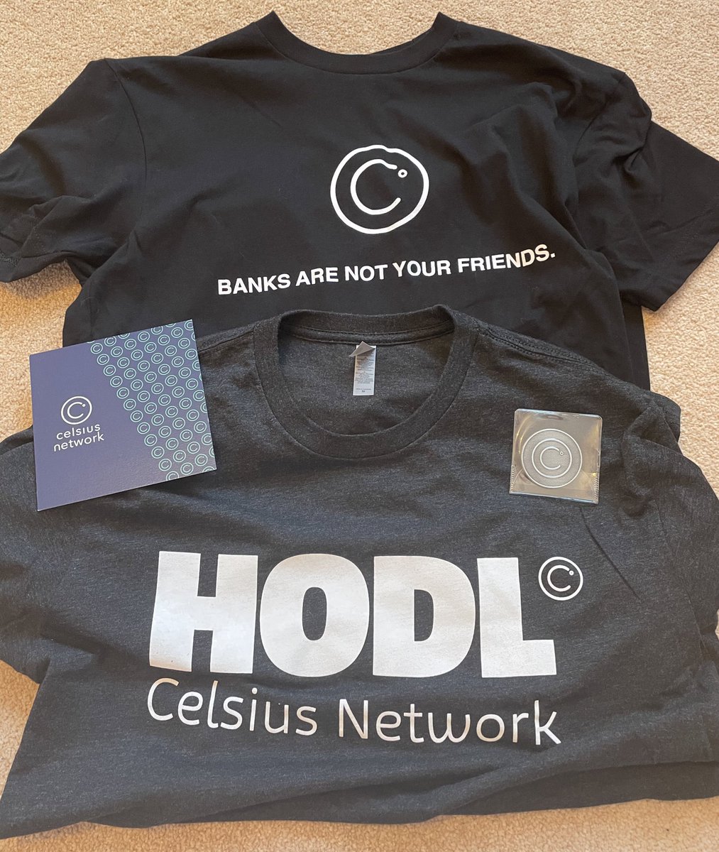 KevinWSHPod's tweet photo. 🧡 CEL ARMY GIVEAWAY 🧡

10 $CEL tokens via CelPay ($60)
1 x Banks are not your friends t shirt (small)
1 x HODL t shirt (medium)
1 x Metal #CEL token 

To enter ⬇️

Follow me and @Crypto_Flippin 
Like ❤️
Re-tweet 🔄
Tag 2 friends 🚻

Winner will be drawn on Sunday 10th Jan 🚀 https://t.co/OoMuLxdCJd