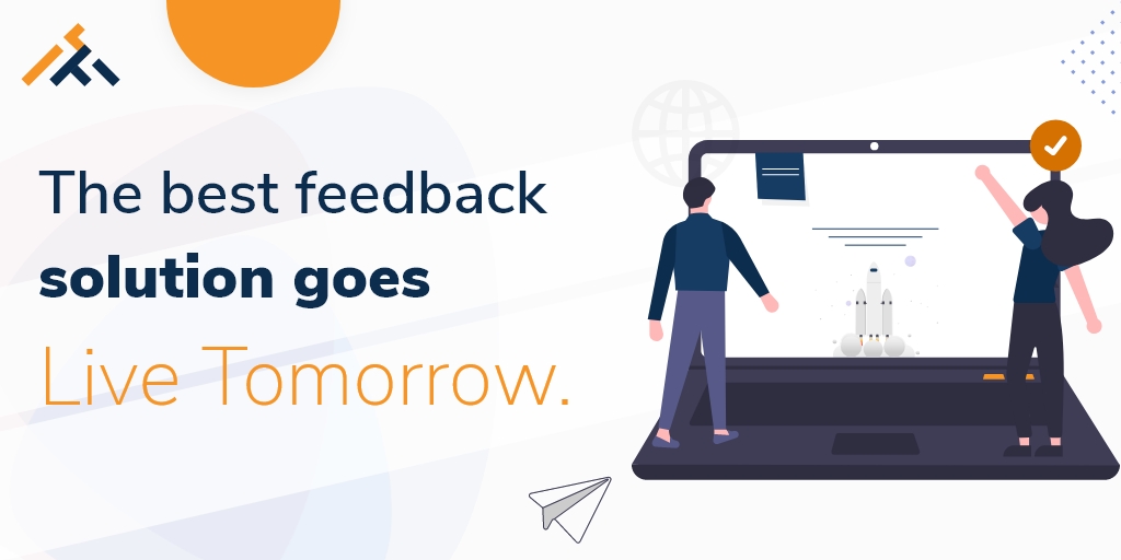 FeedbackTaken's tweet photo. Excitement is in the air as Feedback Taken goes live tomorrow. 
Sign up for a free demo now! https://t.co/ZYIING8RNo

#productlaunch #newproduct #hr #events #product #marketing #feedbacktool https://t.co/XKe74GzSUS