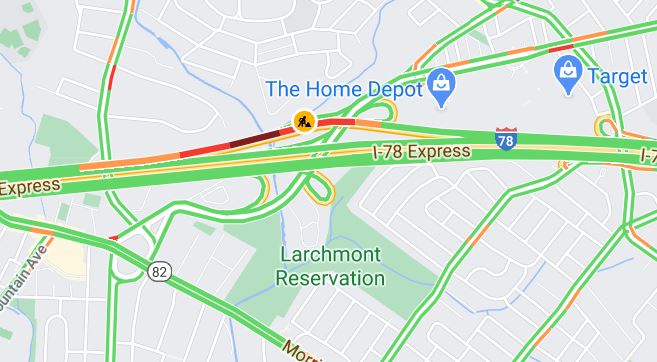 1010stewart's tweet photo. #NJ BIG delys, actually....WB #I-78 local lanes near Rt 24 (#Millburn) construction causing delays. Also construction @ #Route21 and #Route9 @ #Route78. @WINSTRAFFICNYC @skywayrehab @1010WINS https://t.co/OhegMHSVYF