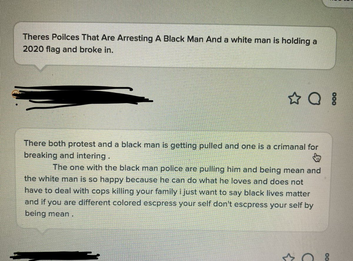 Oh_itsVee's tweet image. This morning my students had ALOT to say. I listened and helped them unpack what they were experiencing. These are the voices of my 3rd graders who live in DC! Their voice matters!