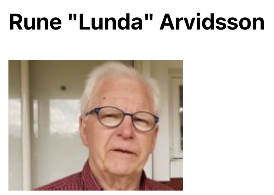 🕯Sils IF är i stor sorg. Vår vän &amp; eldsjäl Rune ”Lunda” Arvidsson har hastigt lämnat oss. ”Lunda” var vår största supporter i med &amp; motgång. Varit föreningen trogen &amp; medlem under många decennium. Saknaden på Silbohof kommer vara enorm. #ettrödtjutshjärta