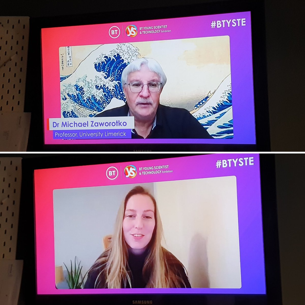 SorchaNiAodh's tweet photo. @SSPCentre Director @BernalNews @UL @MoleculeIE Prof. Mike Z & @emerhickk beaming into my home office here from @BTYSTE talking about #carboncapture #watercapture #waterpurification #globalchallenges #collaboration
Check it out through the #BTYSTE portal
https://t.co/wHdYKCIxFY https://t.co/qixvjv6C5P