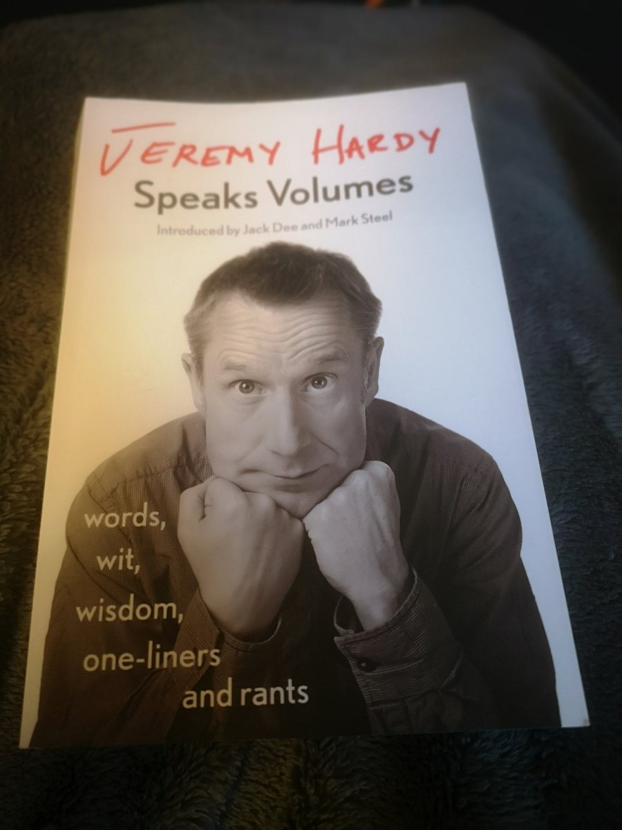 2. Jeremy Hardy Speaks VolumesI adored listening to Jeremy Hardy on the News Quiz on BBC4 and I was really sad when he died. But this collection of his material made me laugh so much and is also packed with moving tributes to him too. A really enjoyable read.