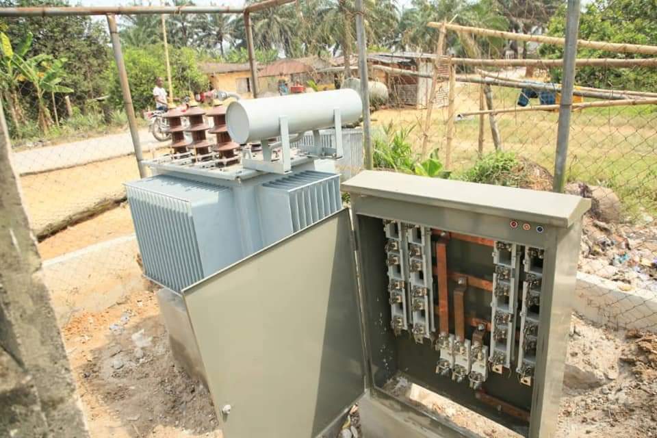 PROJECTS INTERVENTION: OVIORIEOngoing installation of 500KVA Transformer in Oviorie, Ethiope East Local Government Area of Delta State.