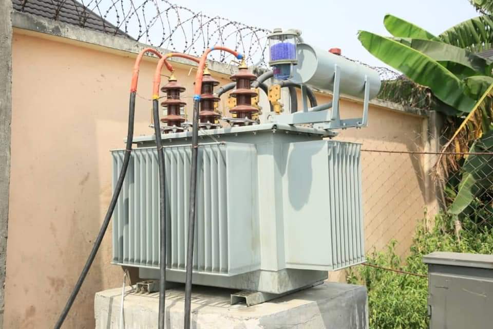 PROJECTS INTERVENTION: EKU (2)Ongoing installation of 500KVA Transformer at Powerline, off Eku-Warri RD., Eku, Ethiope East Local Government Area of Delta State.