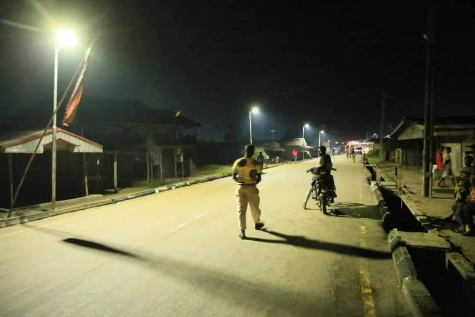 SOLAR STREET LIGHTS: UBOGO-UDU Installation of solar street lights in Ubogo community, Udu Local Government Area of Delta State.