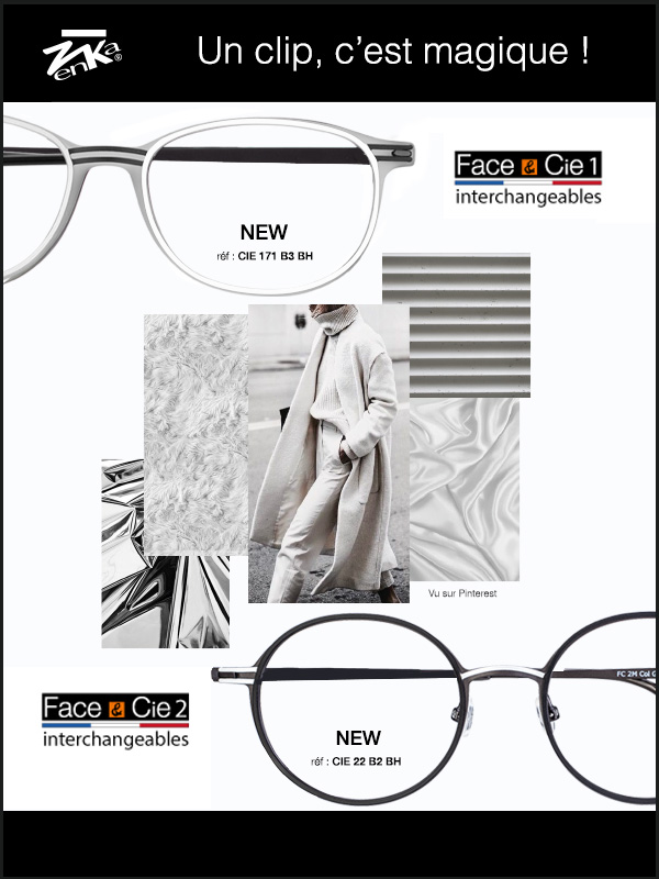 ZenkaDiffusion's tweet image. Un hiver tout en douceur !
#ZenkaDiffusion
#Zenka
#FaceEtCie
#lunettes #eyewear #optique
#FacesInterchangeables
#lunettesmodulables #changerdelook
#customisable
#FabricationFrançaise #MadeInFrance