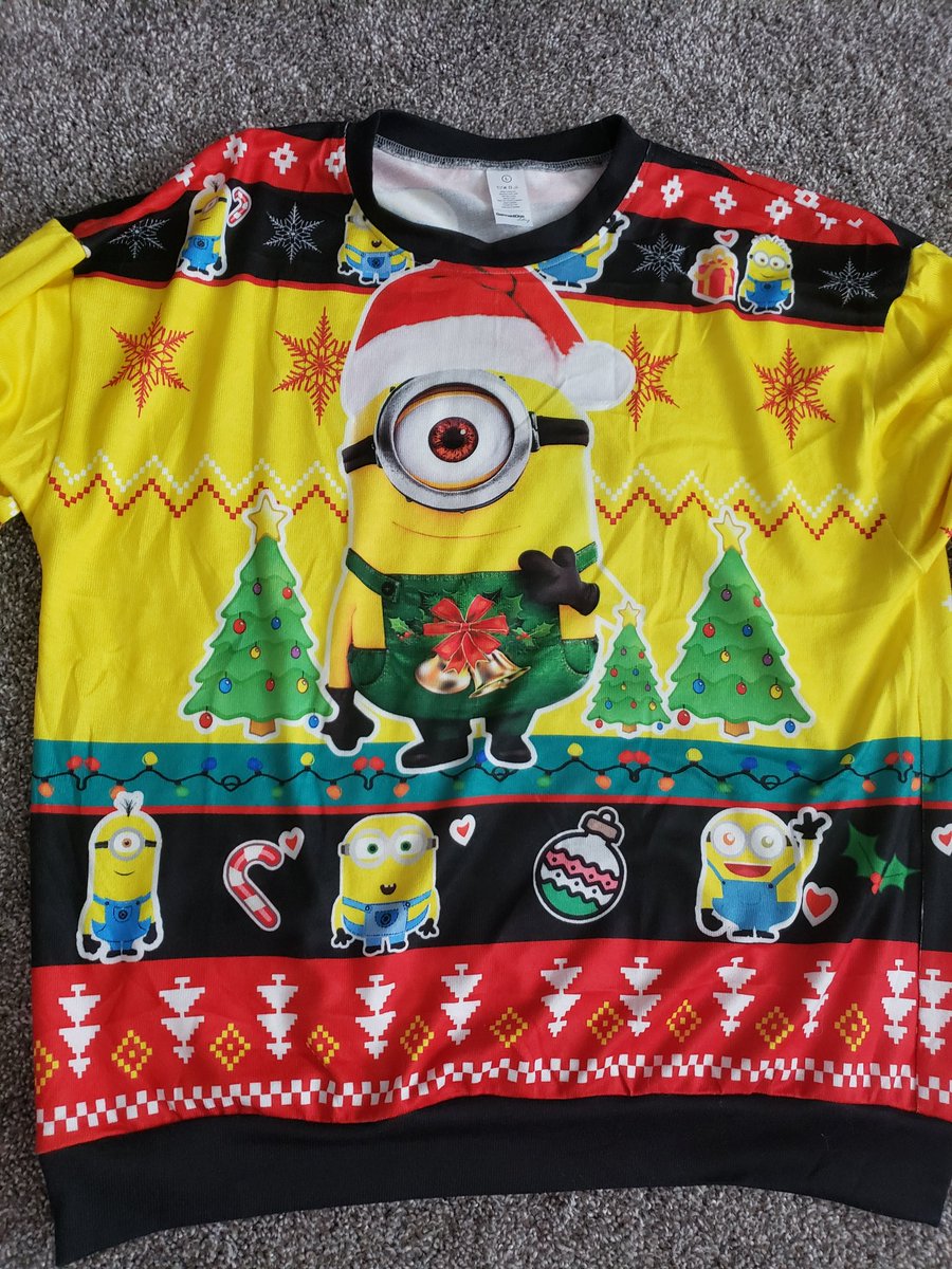 Chris_Aumueller's tweet photo. In happier news ➡️ I just received my ugly Christmas sweater that I ordered on Dec 3rd. Ready for Christmas 2021!
#352Days https://t.co/3cggq1lYMg