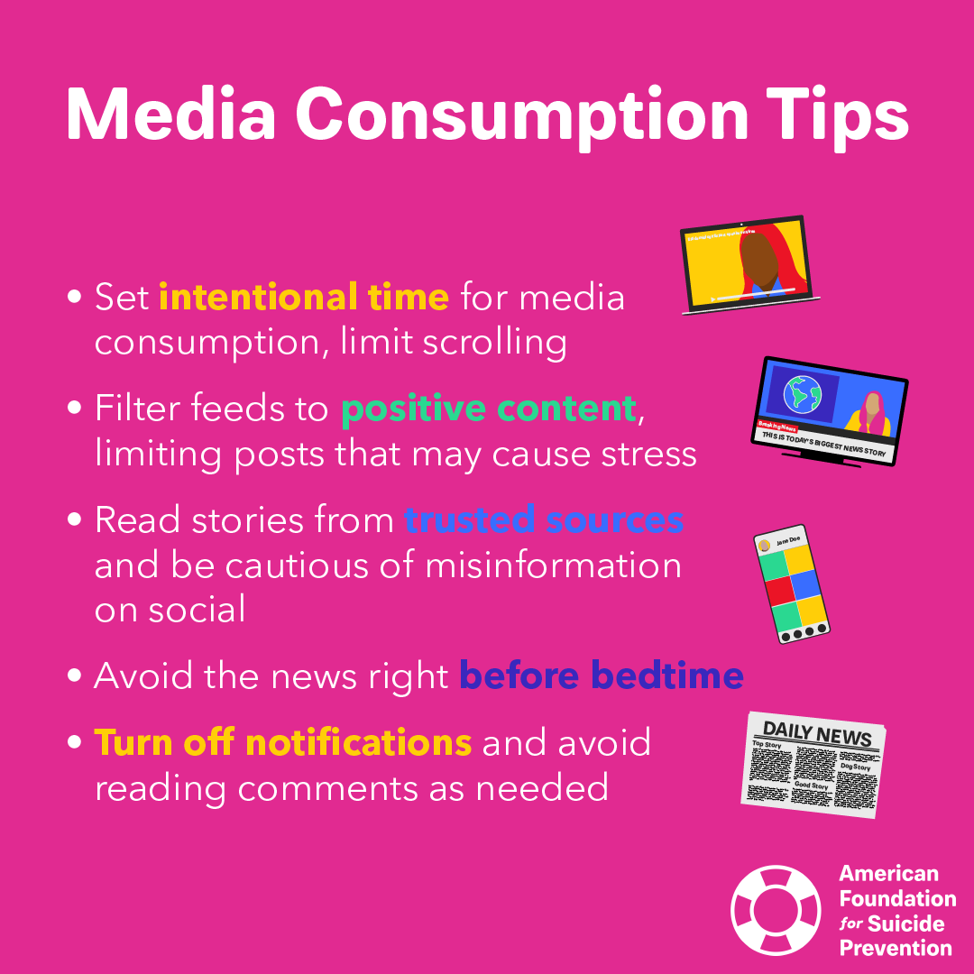 afspnational's tweet photo. It's important to set boundaries with social and traditional media right now. If you're struggling because you're seeing content and news that's causing you anxiety, we hope these tips help. https://t.co/J6p3K9XGYO