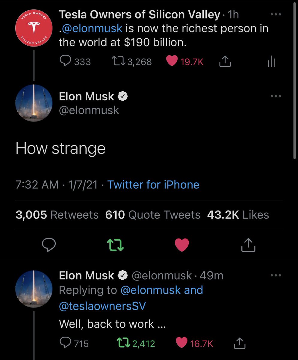 teslaownersSV's tweet photo. Elon response https://t.co/IG4RFe9ktO