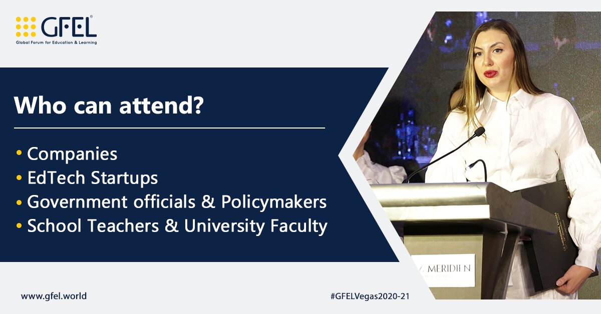gfelworld's tweet photo. GFEL is an example of a global platform empowering participants to develop the capacity to solve complex education related issues globally.
Read which groups can benefit from ed conferences at https://t.co/MMDtuzZEqg
#GFEL #GFELConference #Education #Edtech #GFELUSA #Prsimevents https://t.co/aTa8KDSJTJ