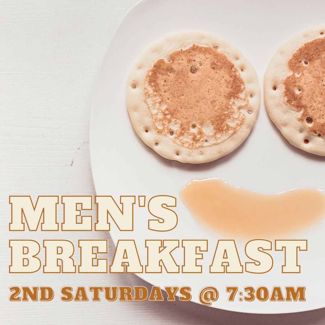 All men are invited to the Men's Breakfast &amp; Bible study is this Saturday, January 9 at 7:30 am!  Invite a friend and come enjoy the food and fellowship.