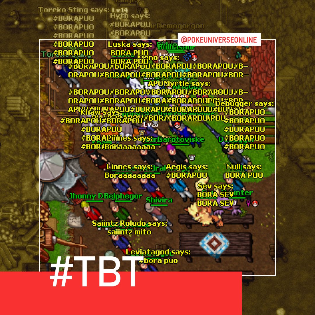 puo_oficial's tweet photo. Alguém se lembra de nosso primeiro Open Beta, lá em 2017? Essa galera sim.
#tbt #pokeuniverseonline #puo https://t.co/4PNIPZEPfa