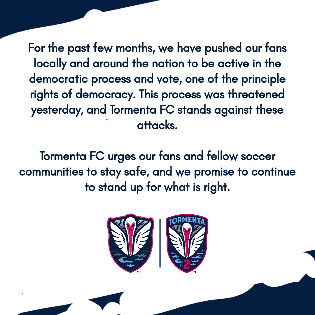 Tormenta_FC's tweet image. We will always stand up for what is right. Stay safe, Tormenta Nation 💙
