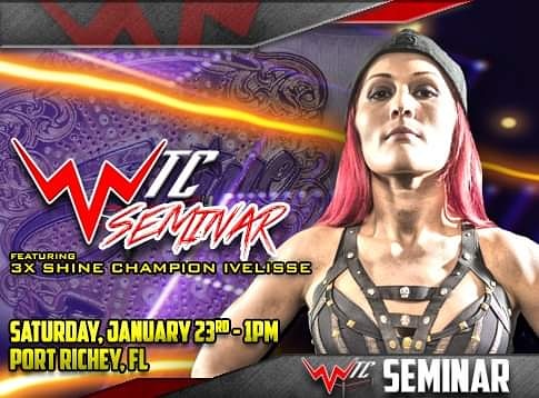 WWNLive's tweet photo. The World Wrestling Network is proud to announce an exclusive seminar opportunity with SHINE Champion Ivelisse on Saturday, January 23rd, 2021! https://t.co/Y4DnkB8pDH