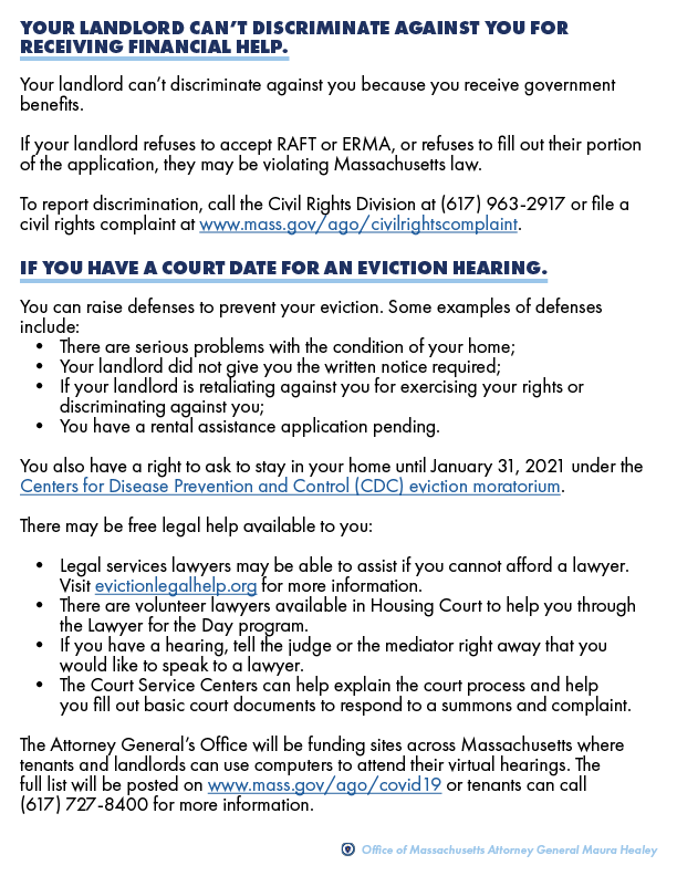 For those facing eviction, we know this is difficult. You’re doing your best. We’re here for you. Download our advisory in English here:  http://bit.ly/eviction-en&nbsp; Download our advisory in Spanish here:  http://bit.ly/eviction-esp&nbsp;