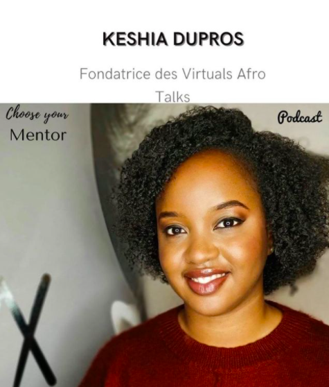 14kmforum's tweet photo. Keshia Dupros, la fondatrice des #virtualafrotalks a eu le privilège de participer au podcast "Choose Your Mentor", un partage d’expériences de carrière et d’études de jeunes !
--
>> Pour écouter sur votre plateforme préférée, c'est par ici : https://t.co/Yp4SIcDIkn https://t.co/iyT5x9OokY
