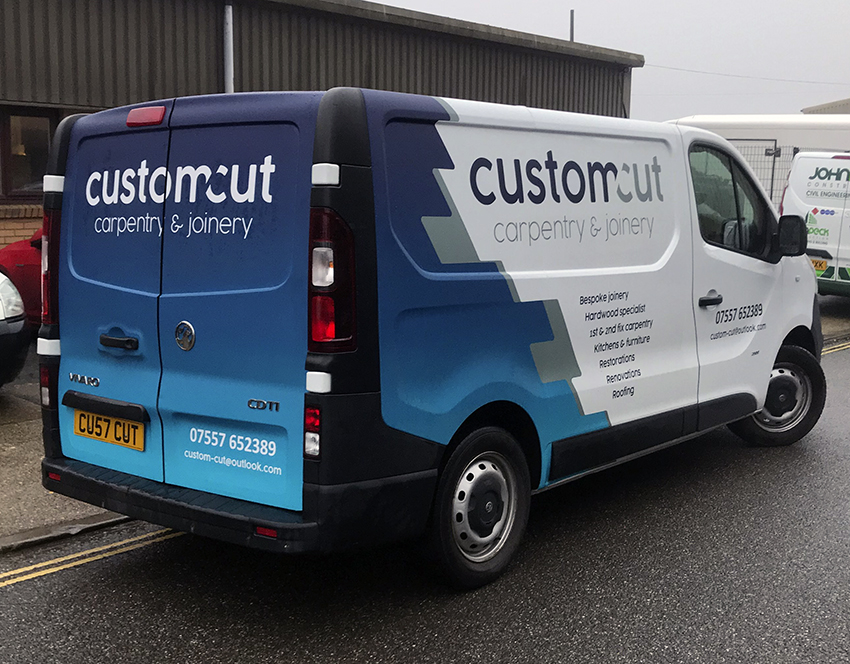 Vehicle wrap created and fitted for Custom Cut!