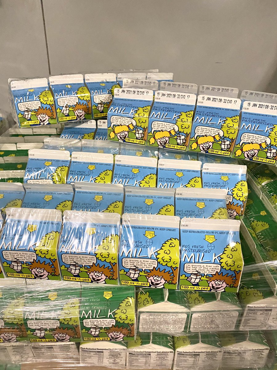 Huge thank you to <a href="/Dalesdairies/">Dales Dairies</a> today for supporting us and the charities we supply with 52,000 surplus school milk cartons. <a href="/FareShareUK/">FareShare</a> 🐄🐄