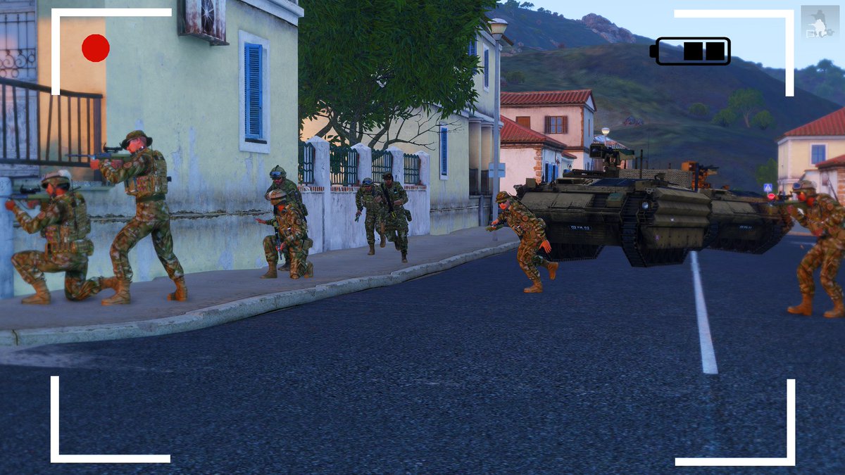 AltianForces's tweet photo. "ENGAGING!"

During the trainings exercise in the Urban Enviroment the Soldiers of 3 Royal Irish and 1 Royal Altians had to supress a training target, meanwhile Police and EMS Forces are watching and ensuring the safety of the Civilians and Soldiers.

#AAF #Arma3 https://t.co/r6eK3Incft