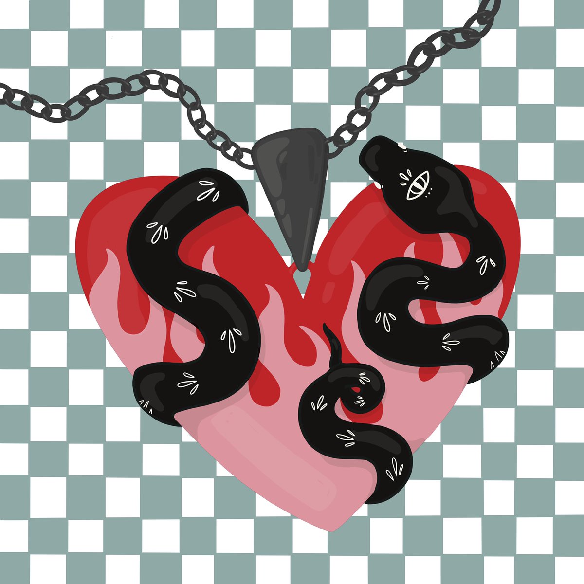 amywinillo's tweet photo. I finally made some new art, a lil competition entry for @TheGreatFrogLDN 🐍🐍 https://t.co/ah4DopAFzv