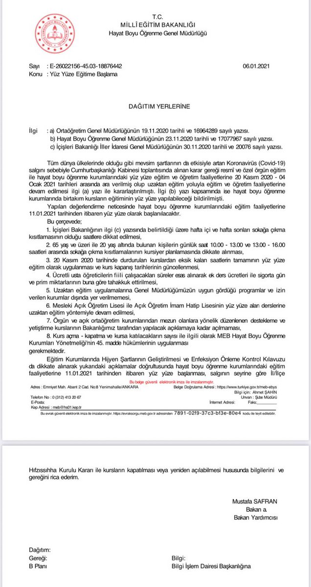 Bu bir Çözüm değil açılmayan binlerce usta öğretici ne olacak mağdur olan o kadar çok kişi varki birilerini sevindirirken birilerini mağdur etmek ne kadar doğru umarım bir an önce bunun da duzeltilmesi olacaktır 
<a href="/mebhbogm/">MEB Hayat Boyu Öğrenme Genel Müdürlüğü</a> 
<a href="/tcbestepe/">T.C. Cumhurbaşkanlığı</a> 
<a href="/ziyaselcuk/">Ziya Selçuk</a>