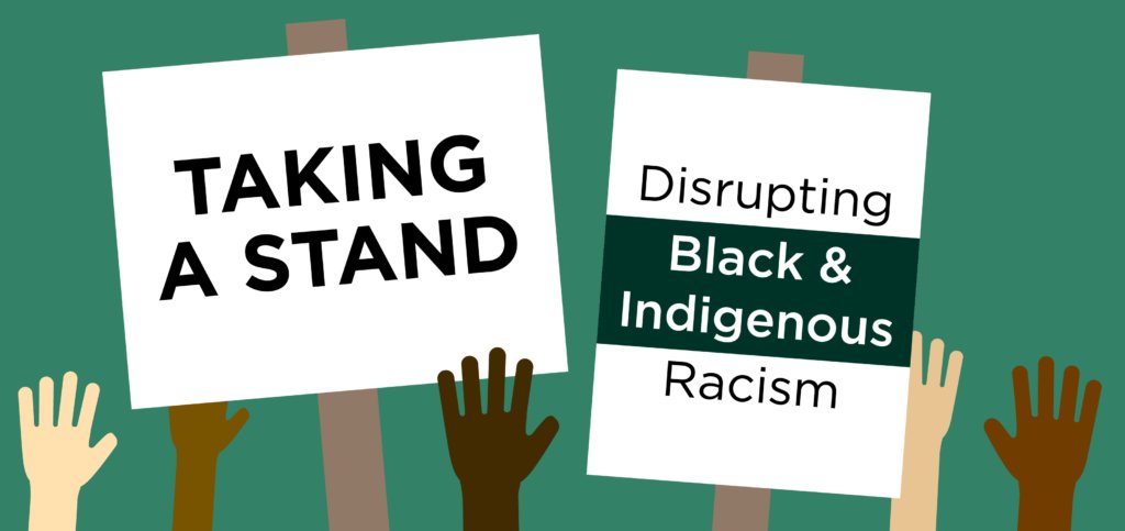 AlgonquinColleg's tweet photo. Please join the entire College community for a series of events and actions to engage us all in Taking a Stand: Disrupting Black and Indigenous Racism from February 1st to 5th 2021. Learn more on the Student Blog.  https://t.co/sM1pVOOt7I https://t.co/clH9H8ocyL
