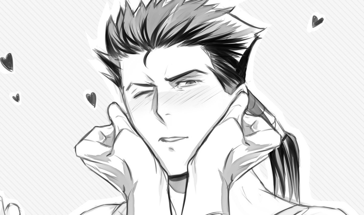 And a silly lil extra. Couldn't decide on which cheek to place the hand, so I chose both.