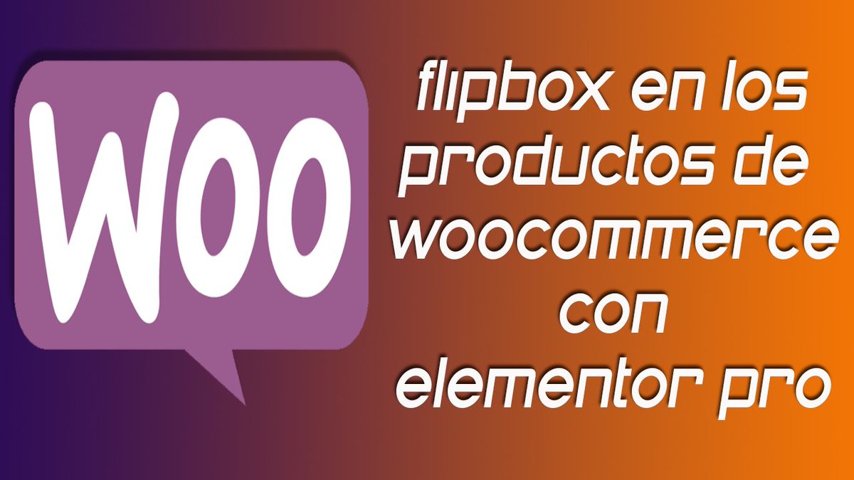#Flipbox en los producto de #Woocommerce con #Elementor pro y #ACF 

youtube.com/watch?v=Y5_739…